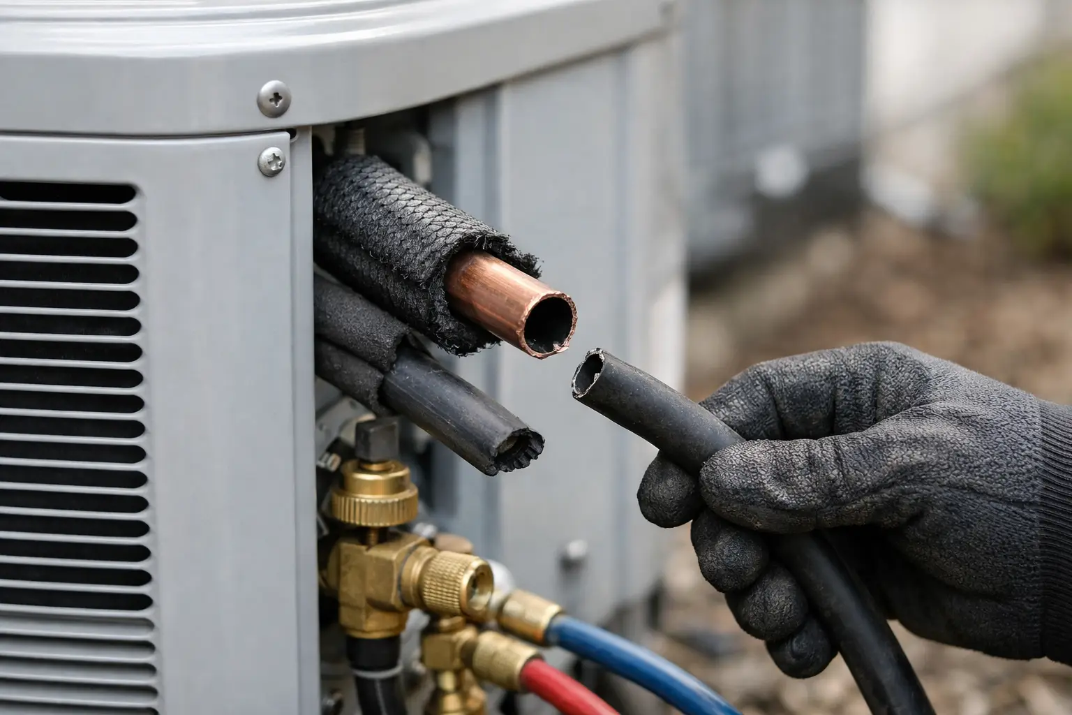 How to Detect Cut Refrigerant Lines at A/C Units