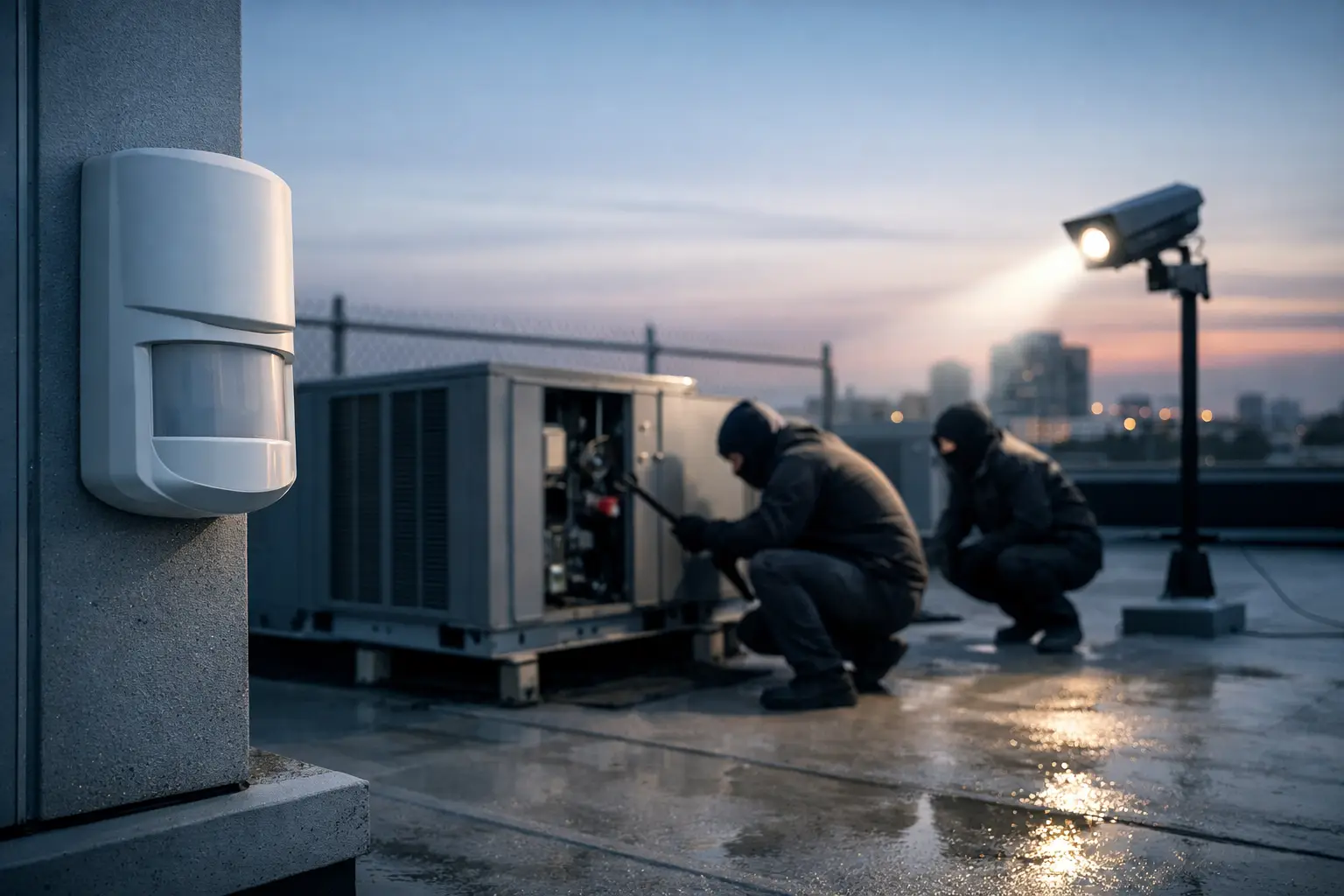 Rooftop HVAC Theft Protection That Acts Early