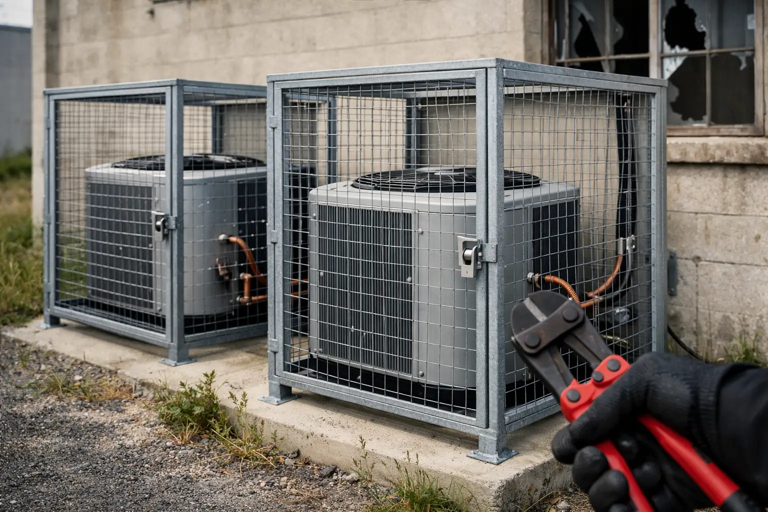 Vacant Property AC Security That Stops Copper Theft