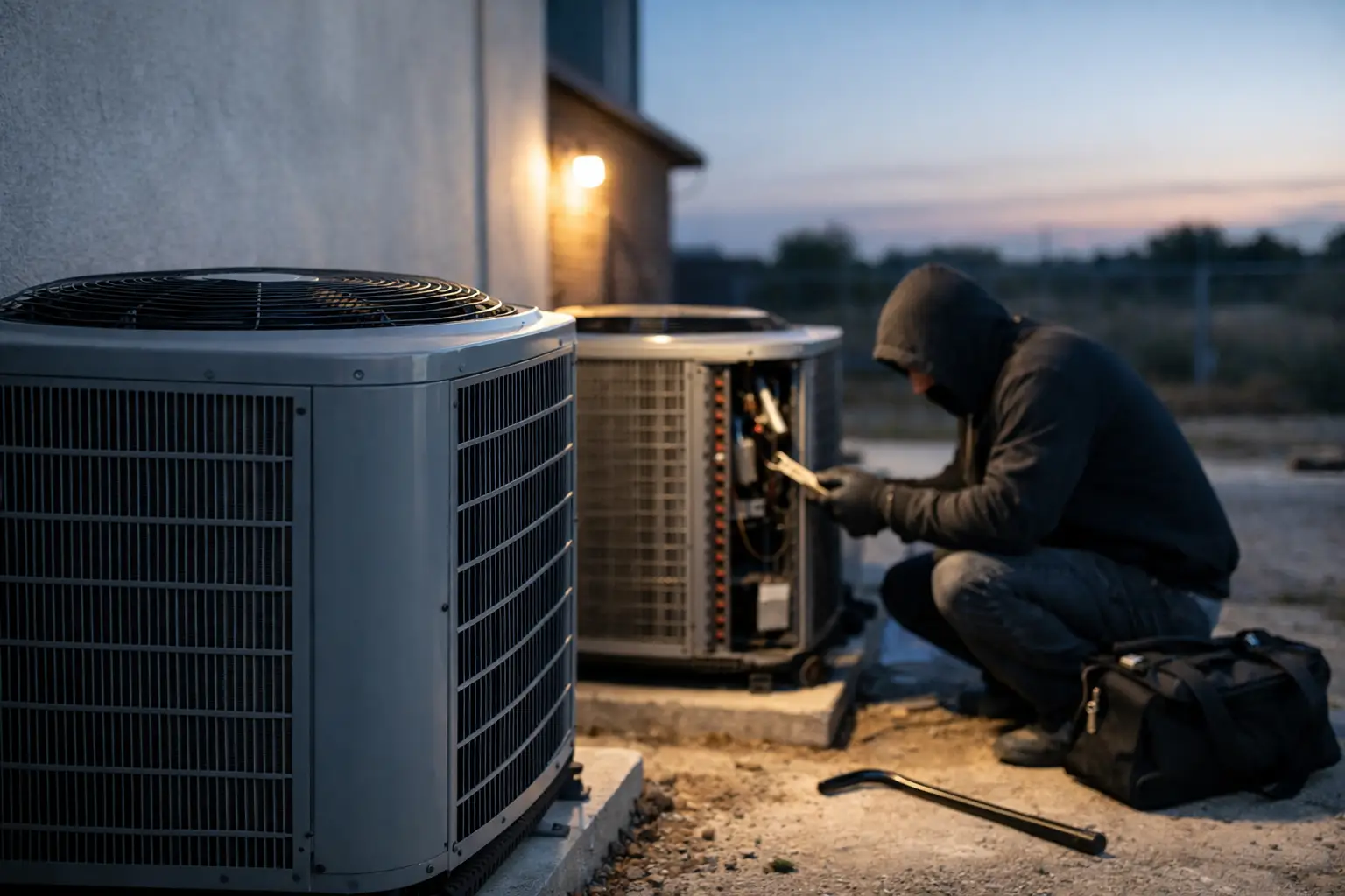 Condenser Theft Risks at Exposed Properties