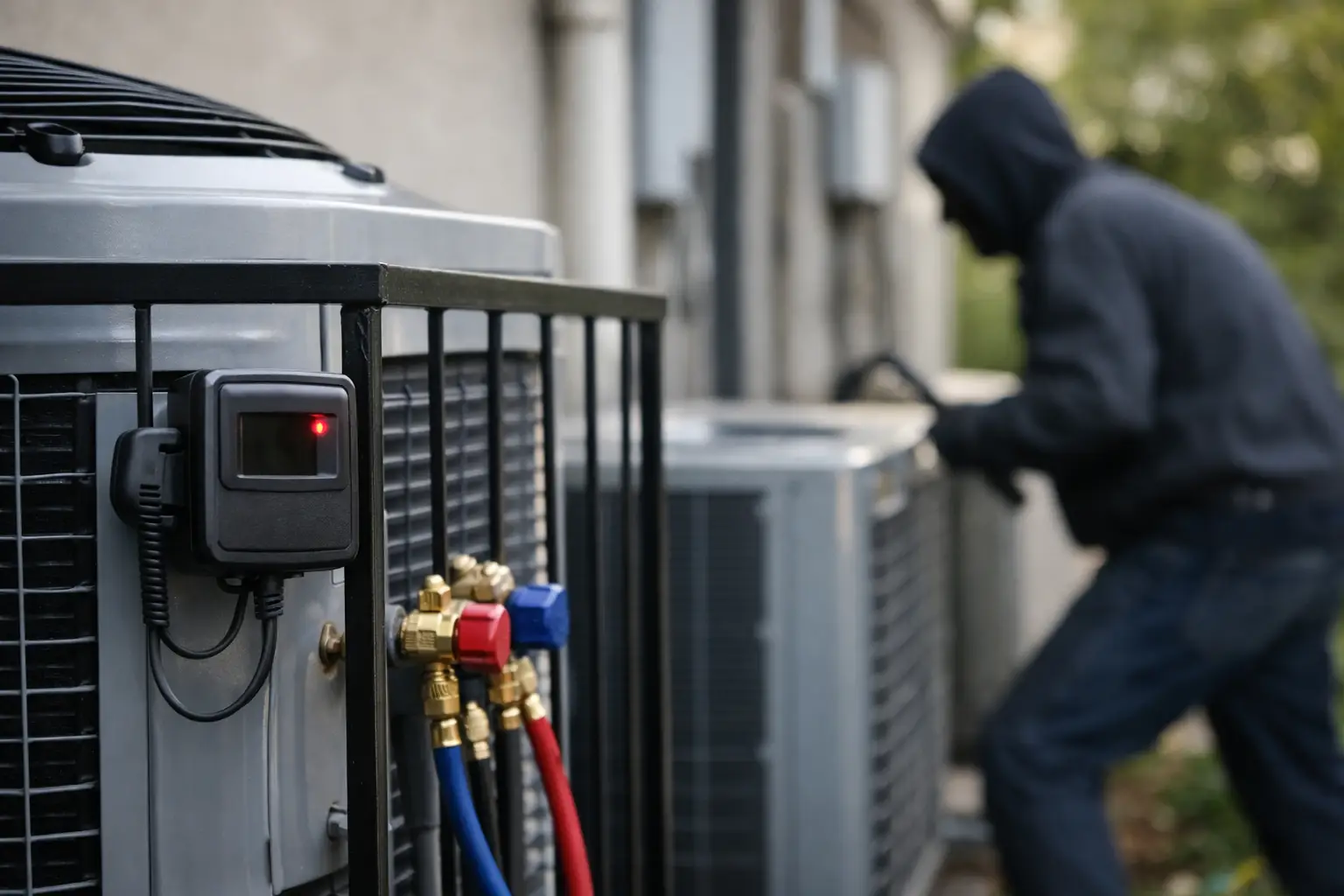 How a Refrigerant Pressure Alarm Stops A/C Theft