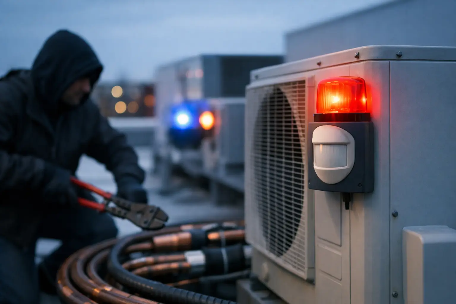 HVAC Alarms That Stop Copper Theft Early