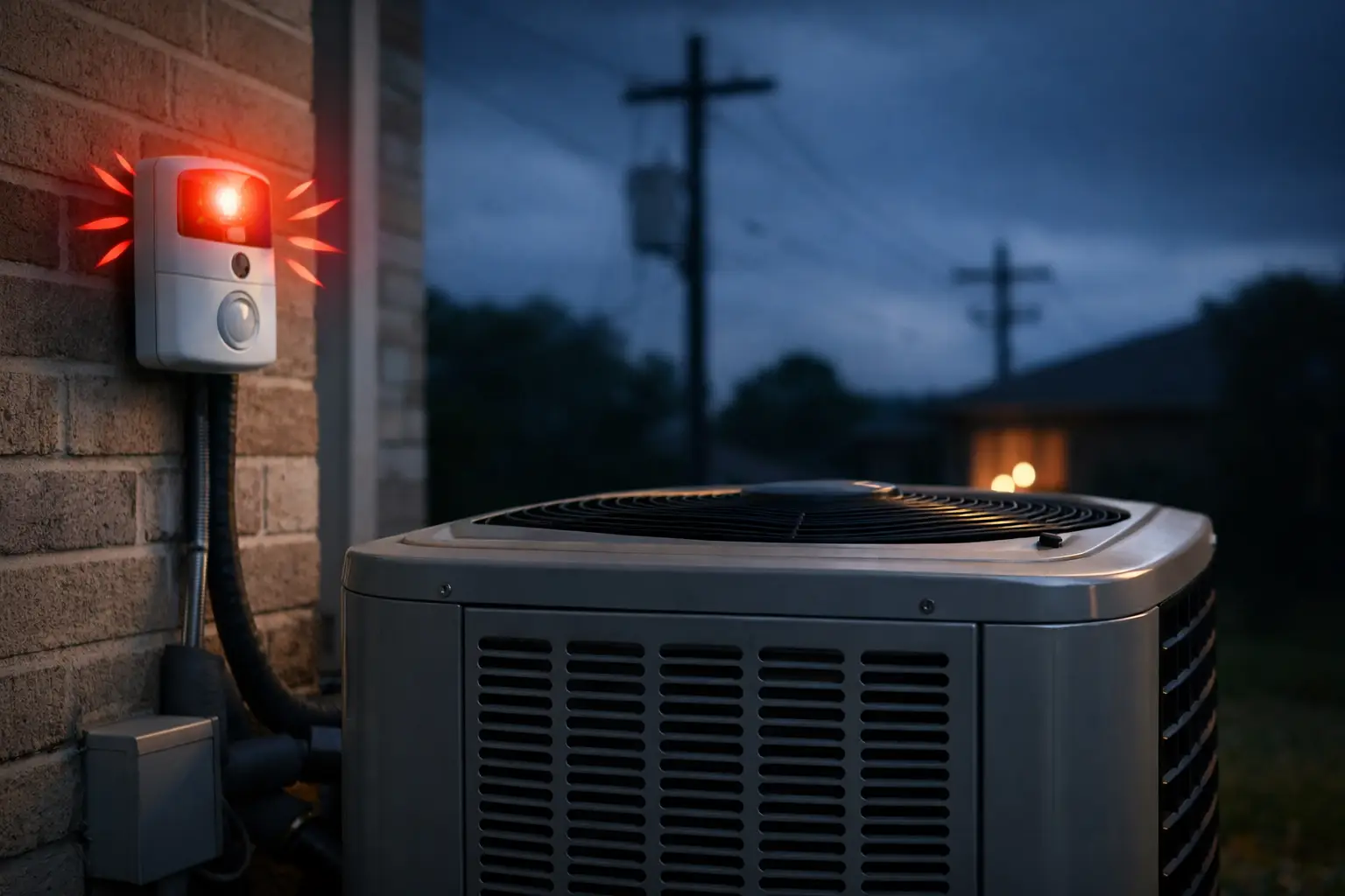Power Outage Alarms for A/C Theft Prevention