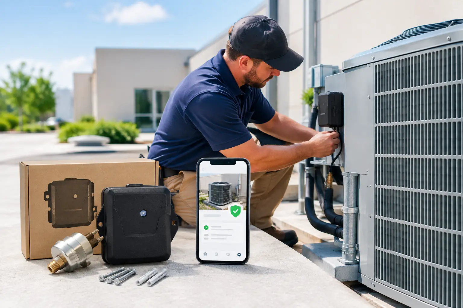 Condenser Protection That Detects Theft Early